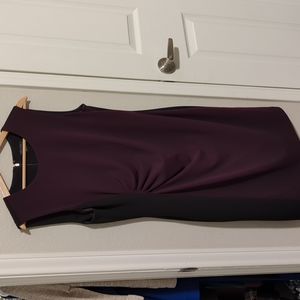 Tommy Hilfiger purple & black sheath dress